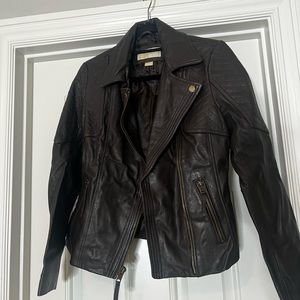 Brown Michael Kors Women’s Leather Jacket